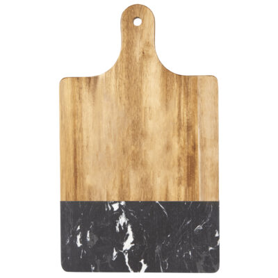 Black Marble w/ Acacia Wood Cutting Board - Image 2