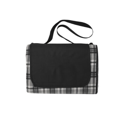 Extra Large Picnic Blanket with Carrying Tote in Plaid Fabric - Image 7