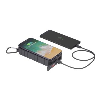 High Sierra IPX 5 Solar Powered Wireless Power Bank W/ Flashlight - Image 11