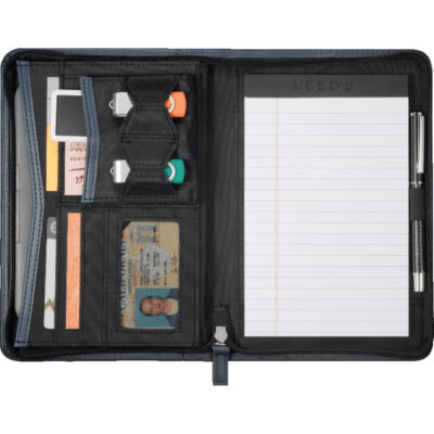 Pedova Jr Zippered Padfolio with Document Usb Holders - Image 3