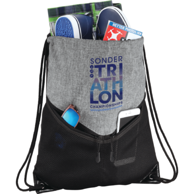 Voyager Two Color Drawstring Sportspack Bag